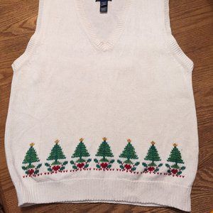 Vest Christmas trees size large